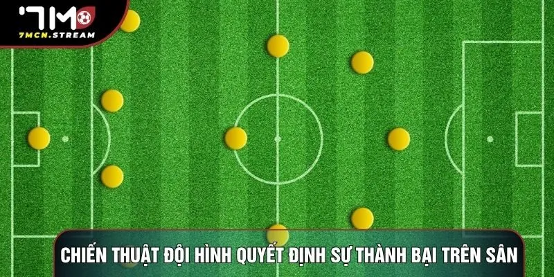 Chiến thuật đội hình quyết định sự thành bại trên sân